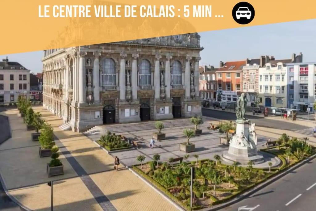 Le Grand Messin - Calais Nord -Cour - Plage - Ferry - Eurotunnel Exterior photo